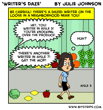writer's daze comic