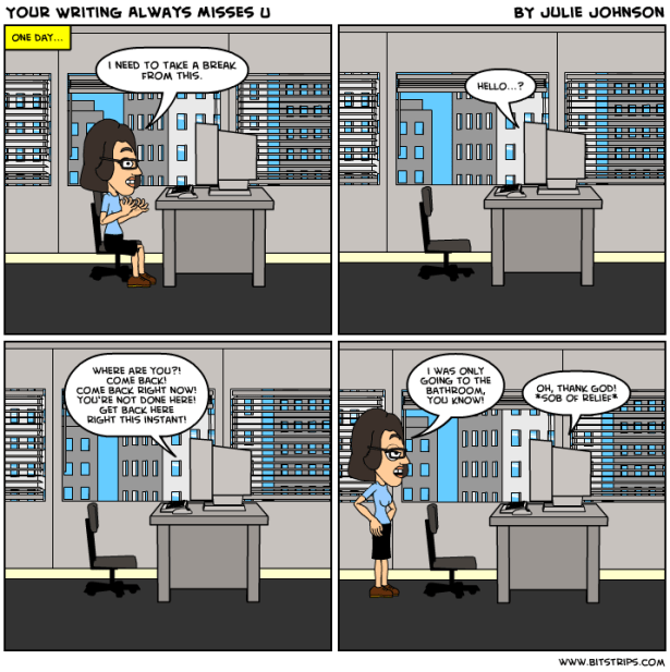 ur writing always misses u